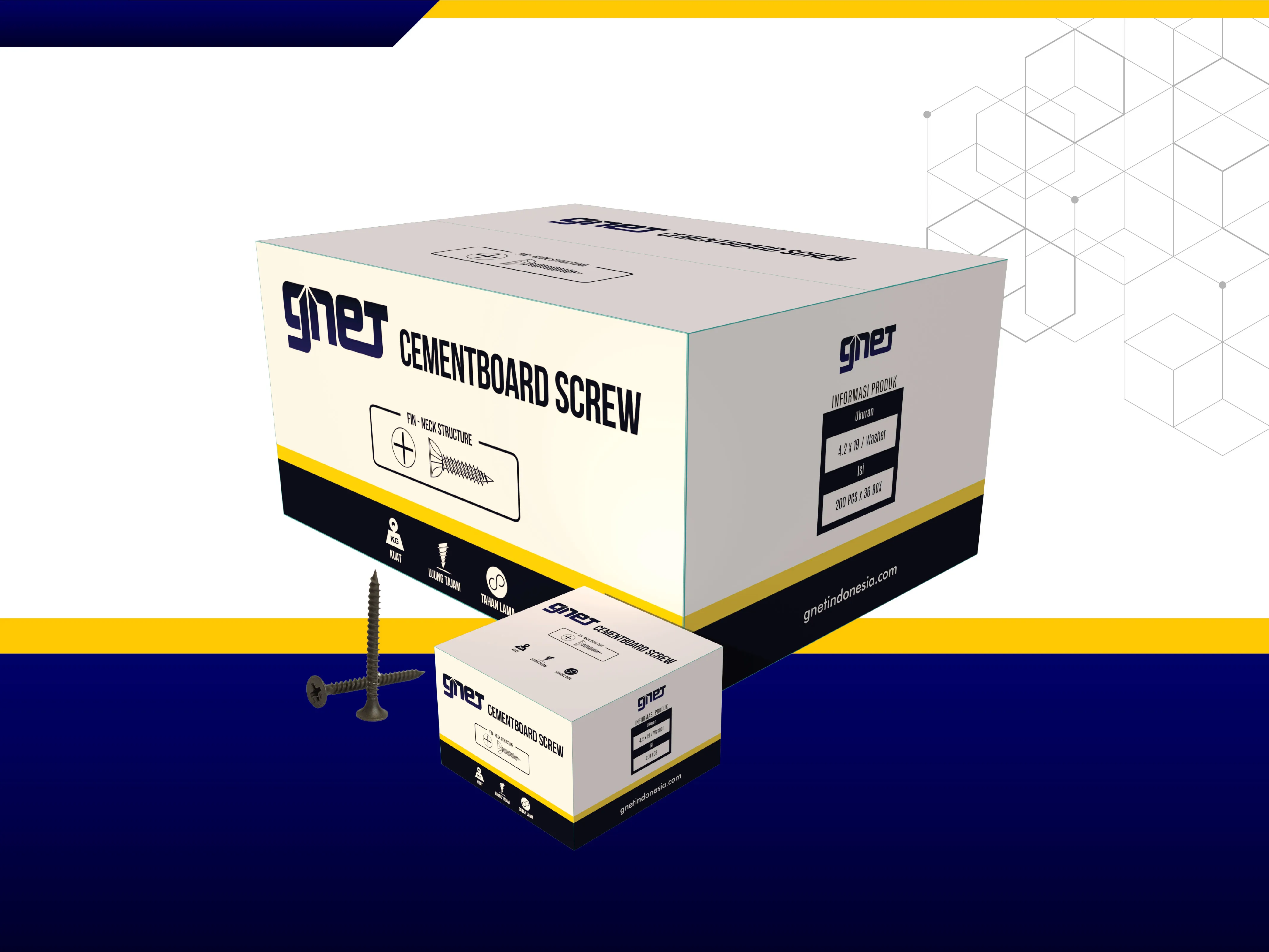GNET Cement Board Screw