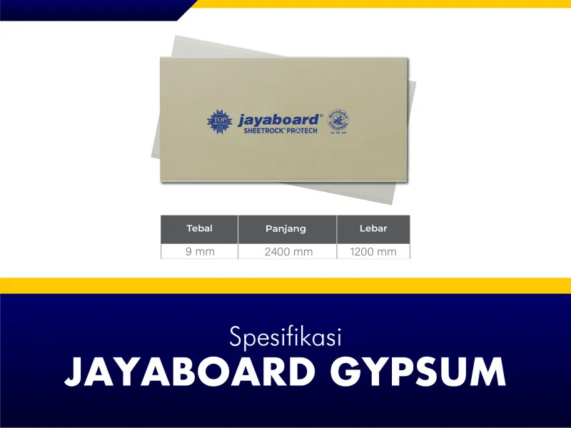 Jayaboard Gypsum Spesifikasi