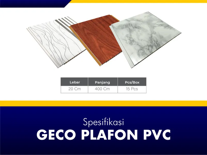 GECO Plafon PVC Spesifikasi