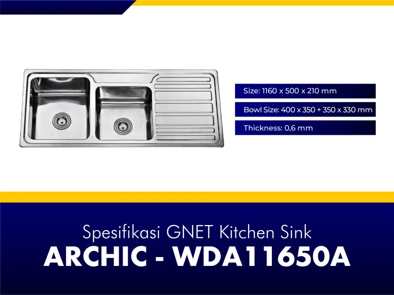 GNET Kitchen Sink Luxuric Spesifikasi