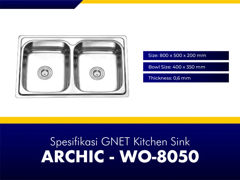 GNET Kitchen Sink Archic Spesifikasi
