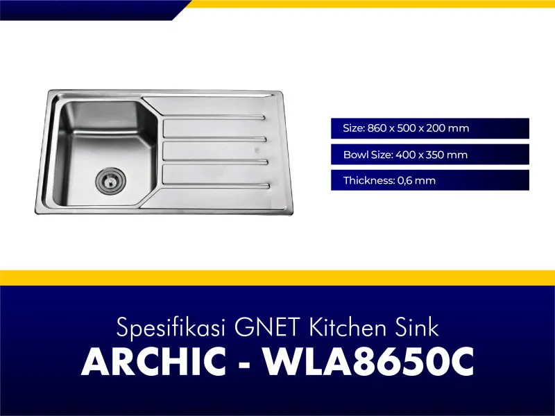 GNET Kitchen Sink Archic Spesifikasi