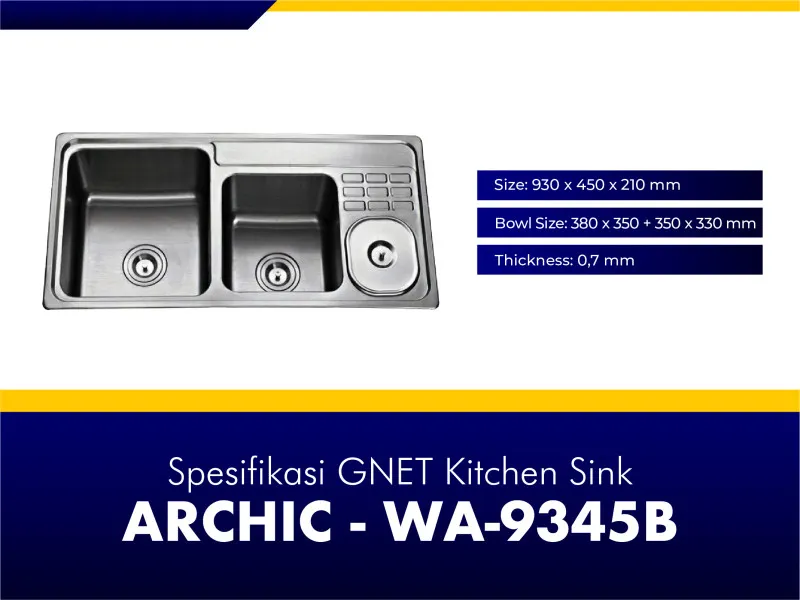 GNET Kitchen Sink Archic Spesifikasi