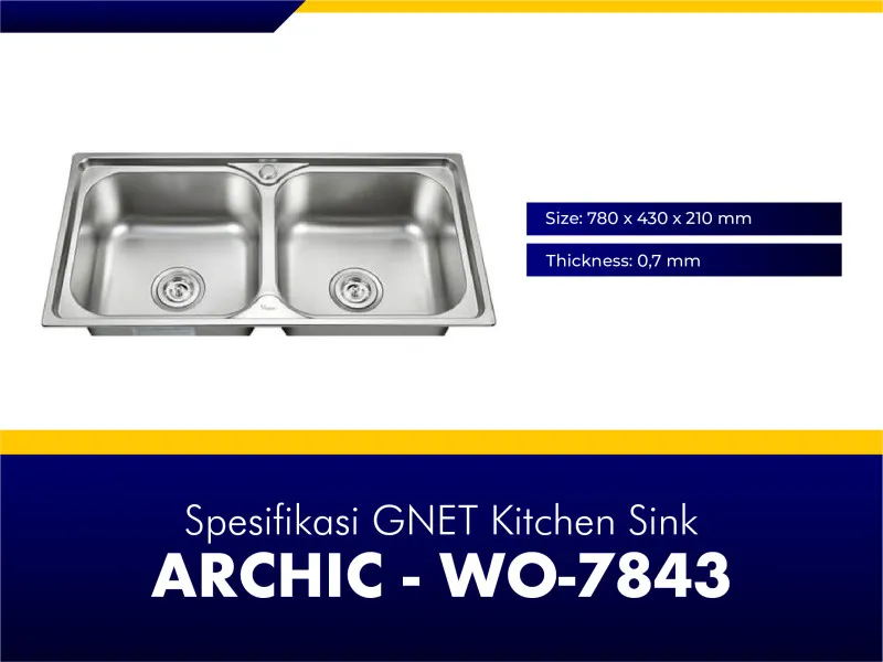 GNET Kitchen Sink Archic Spesifikasi