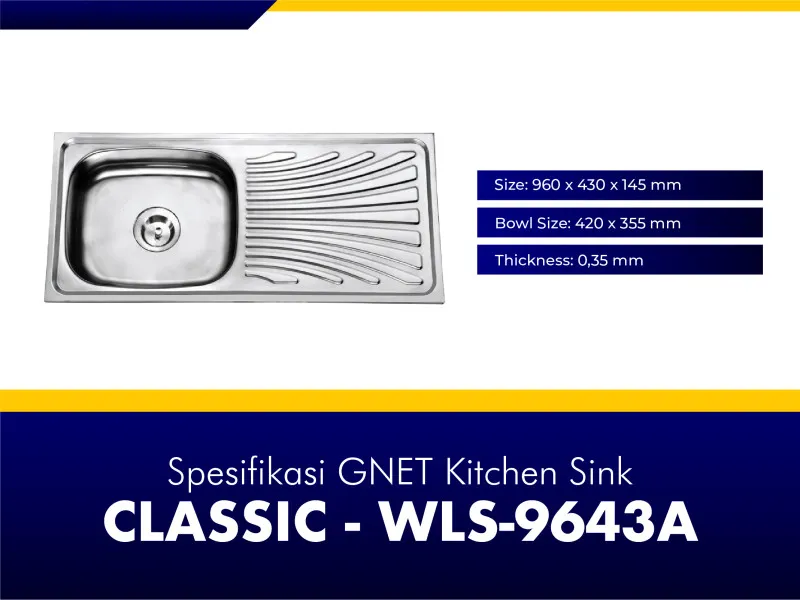 GNET Kitchen Sink Classic Spesifikasi