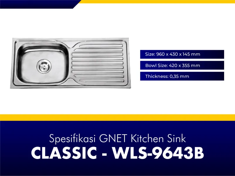 GNET Kitchen Sink Classic Spesifikasi