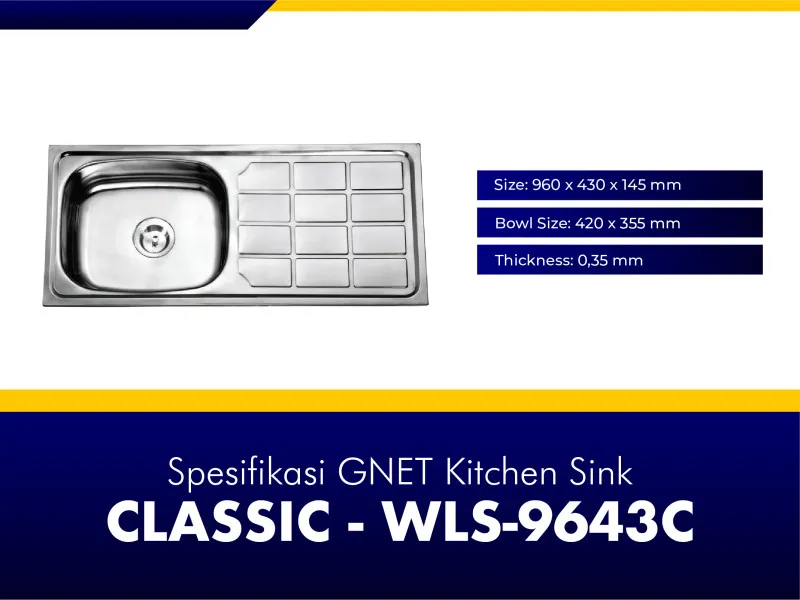 GNET Kitchen Sink Classic Spesifikasi
