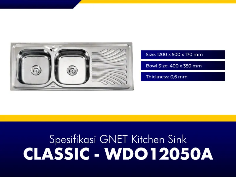 GNET Kitchen Sink Classic Spesifikasi