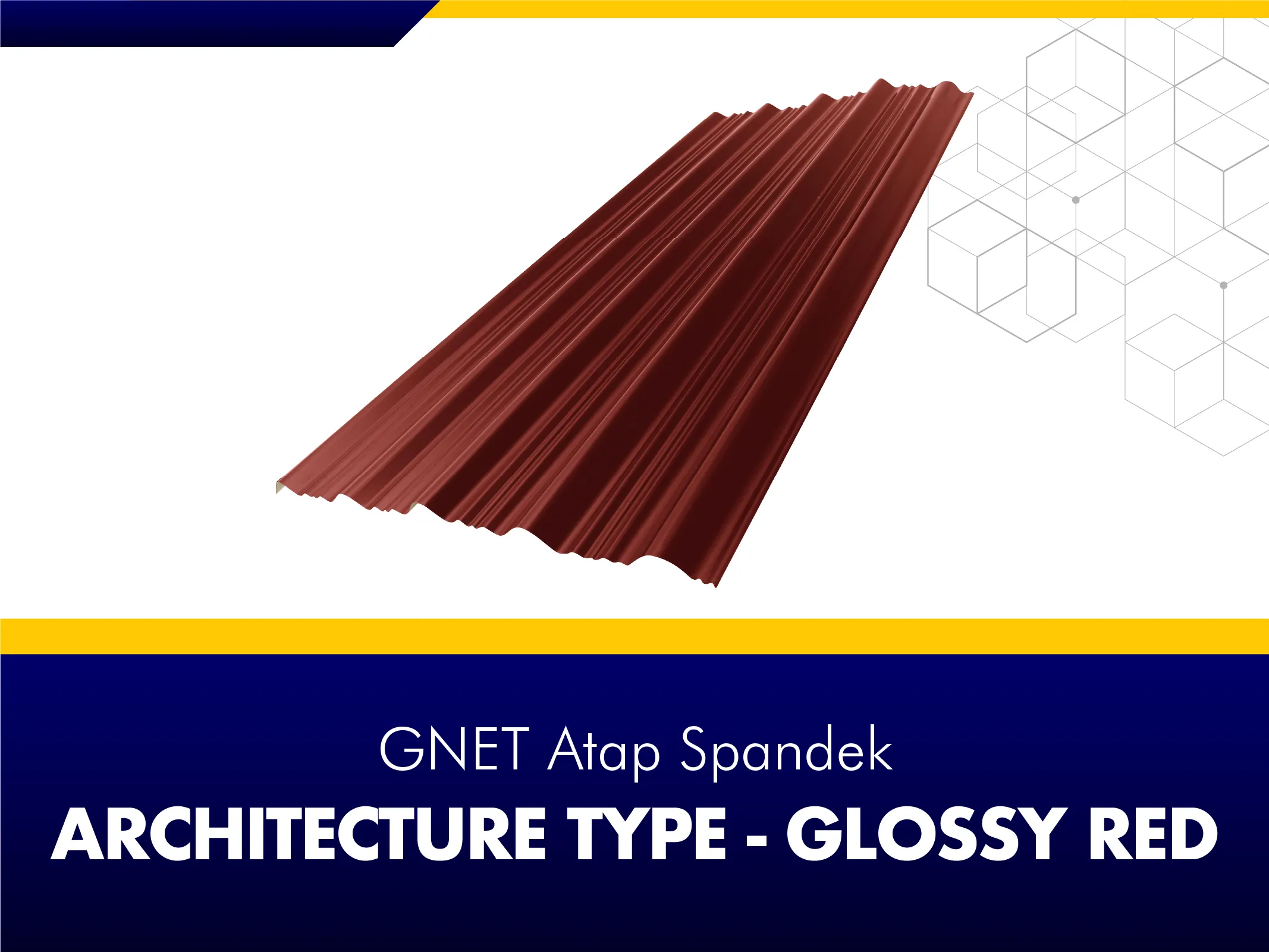 FRAME PRODUCT 2_GNET ROOF DECK - ARCHITECTURE TYPE GLOSSY RED