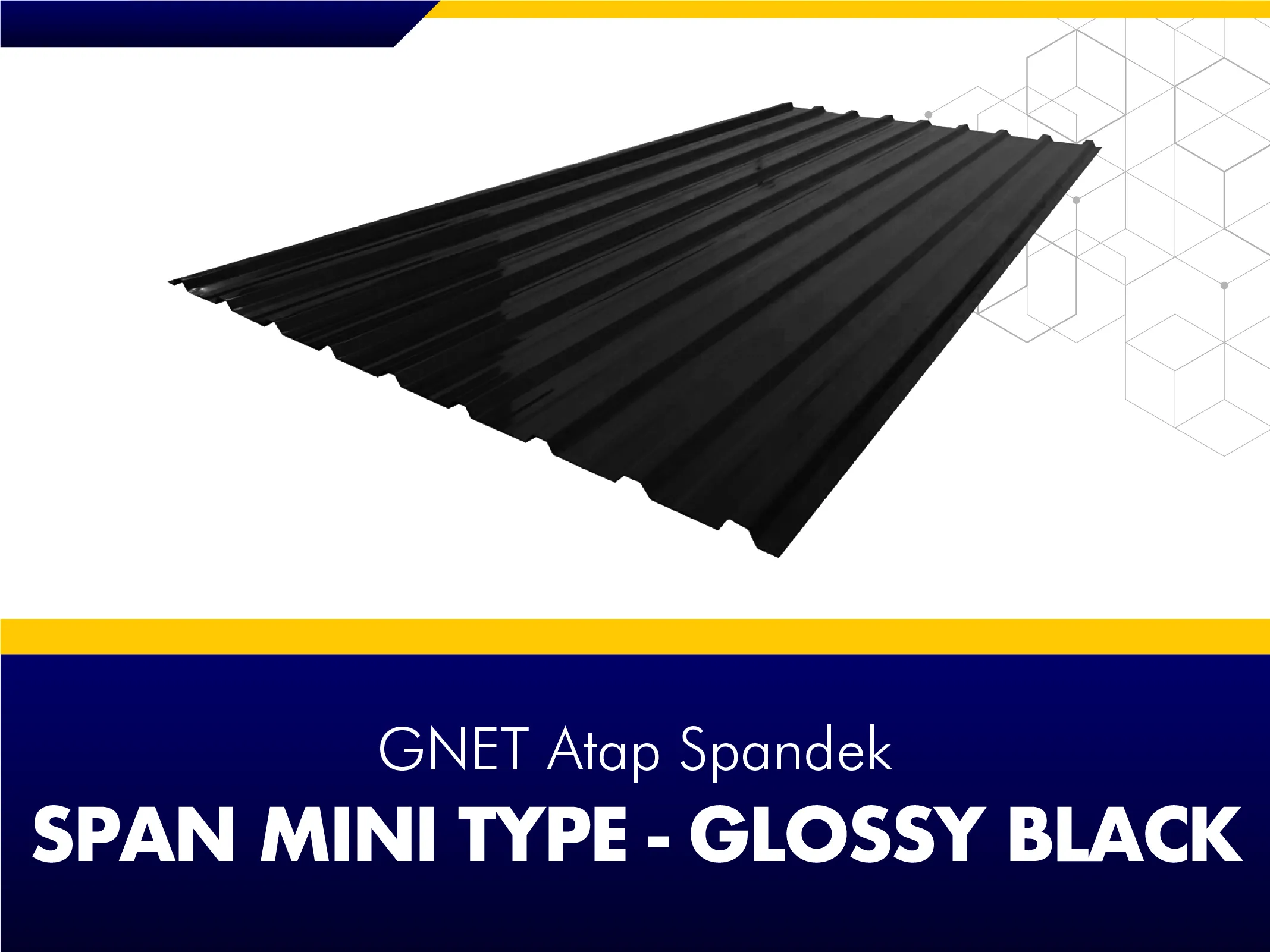 FRAME PRODUCT 2_GNET ROOF DECK - SPAN MINI TYPE BLACK