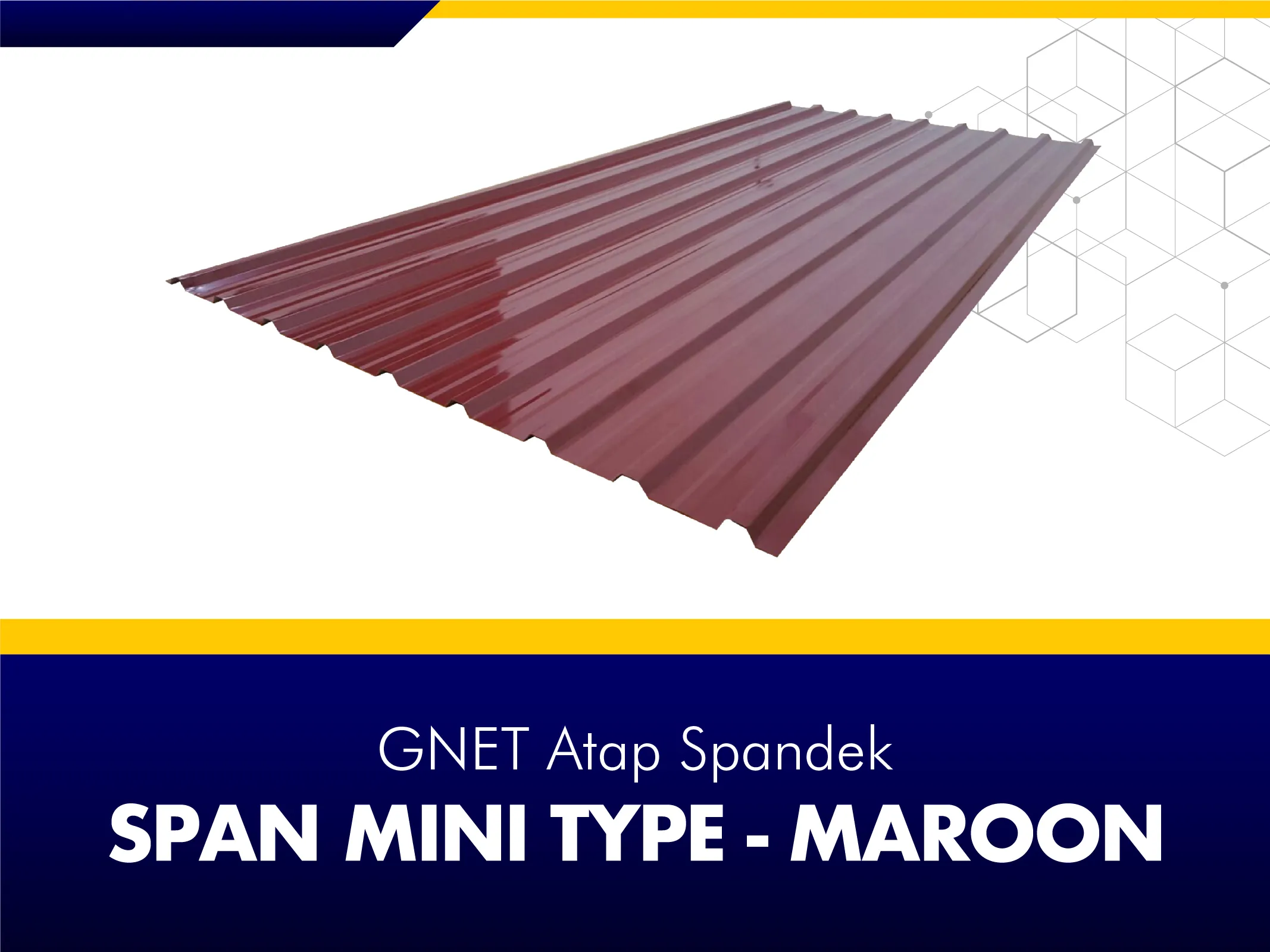 FRAME PRODUCT 2_GNET ROOF DECK - SPAN MINI TYPE MAROON