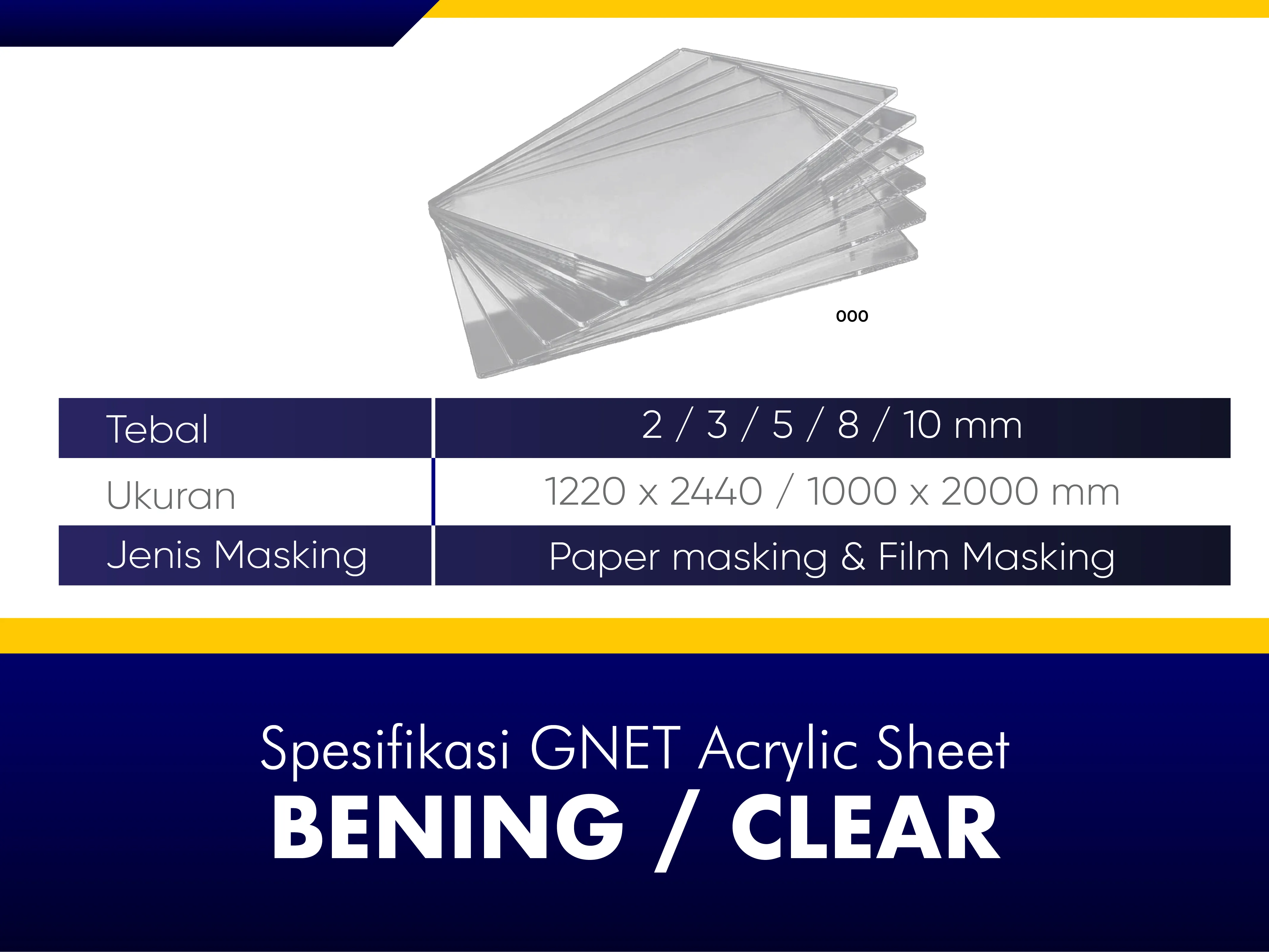 GNET Acrylic Sheet Bening