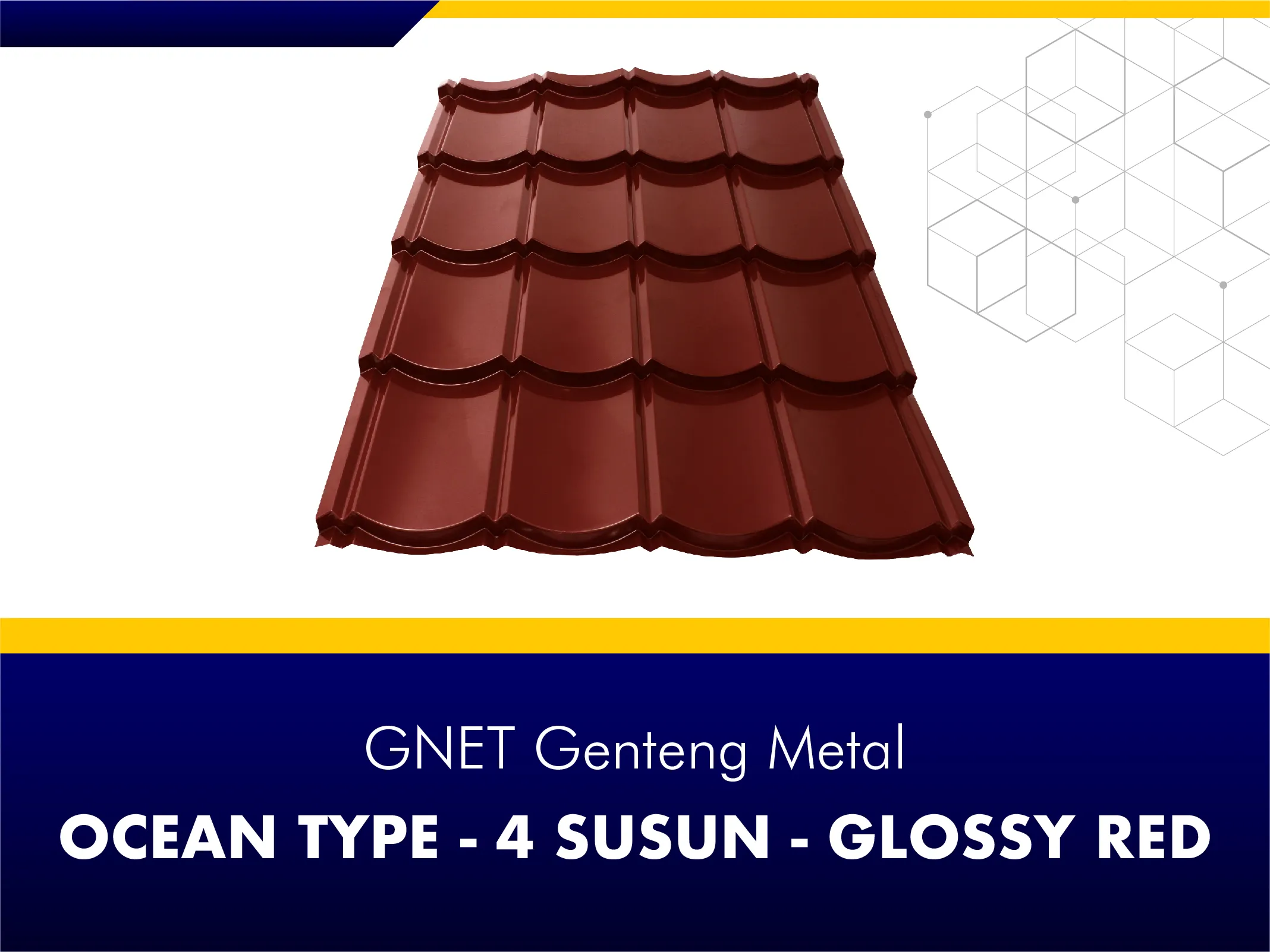 GNET Genteng Metal_GNET GENTENG METAL - OCEAN TYPE 4 SUSUN MERAPI