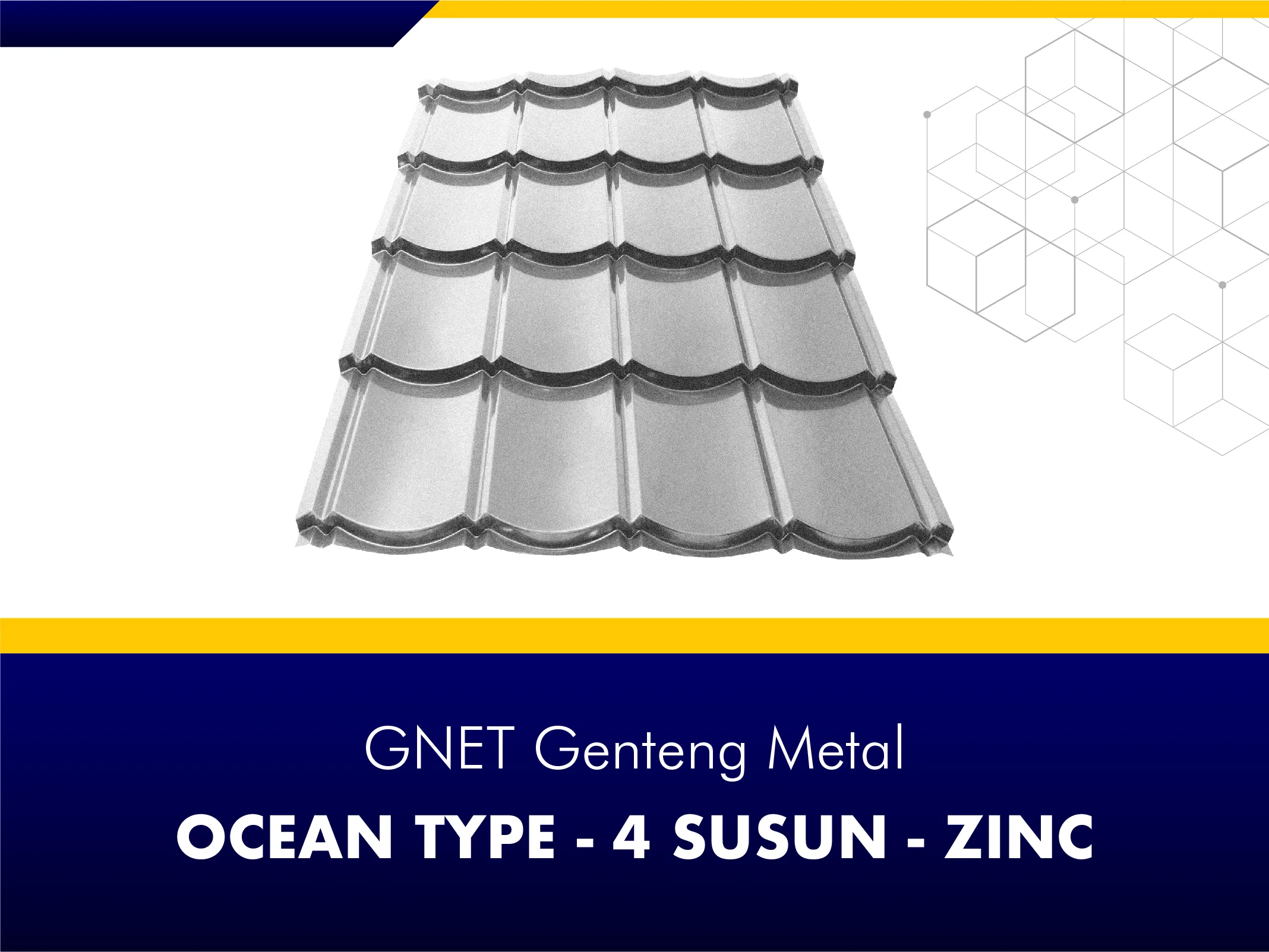 GNET Genteng Metal_GNET GENTENG METAL - OCEAN TYPE 4 SUSUN ZINCALUME