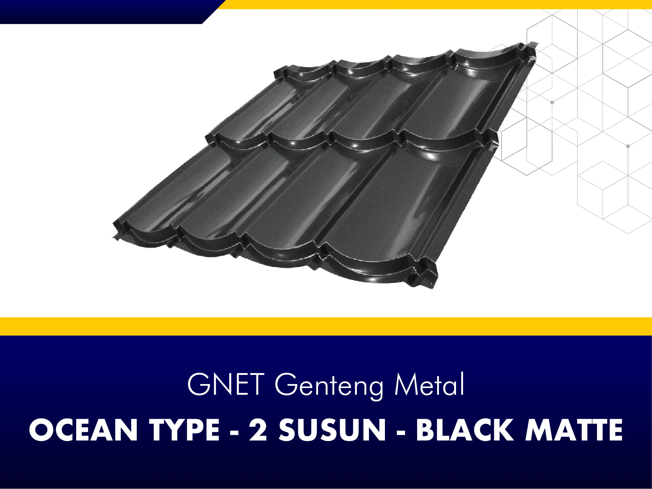 GNET Genteng Metal_GNET GENTENG METAL - OCEAN TYPE BLACK DOFF