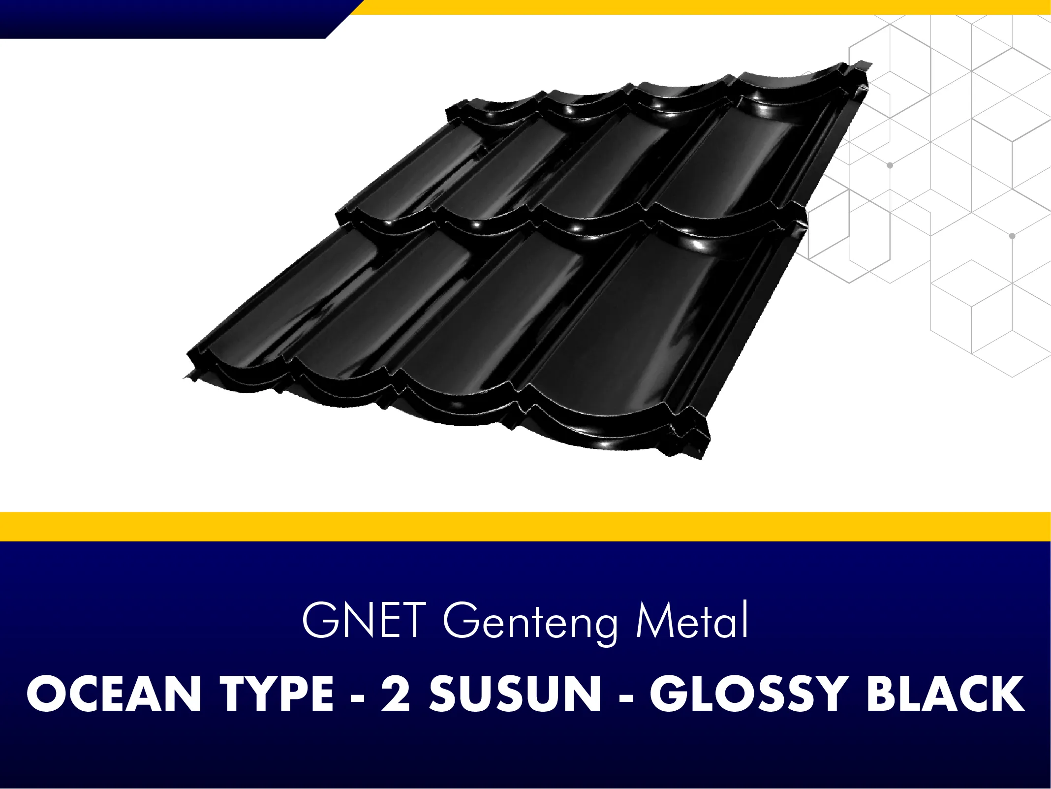 GNET Genteng Metal_GNET GENTENG METAL - OCEAN TYPE BLACK