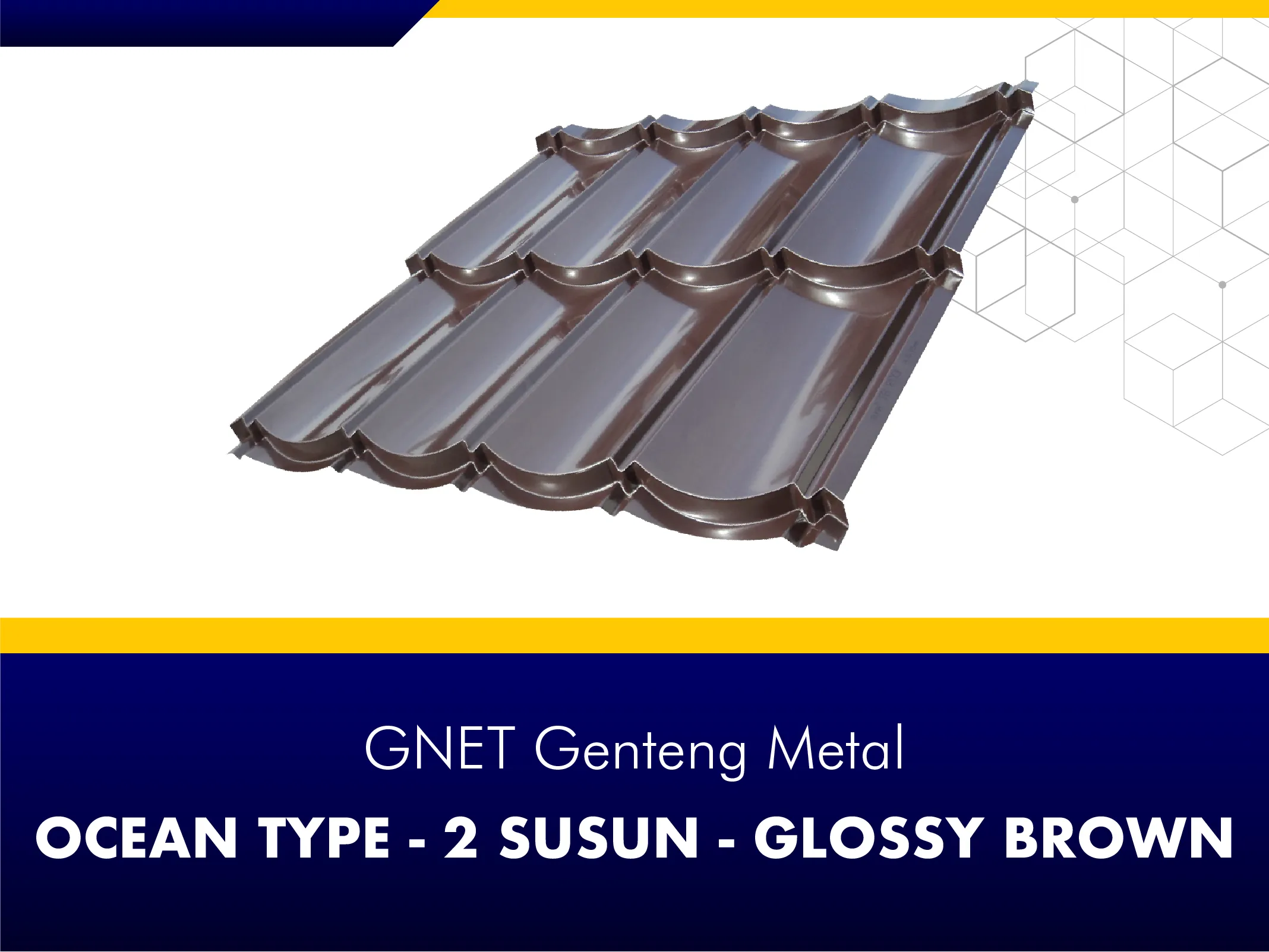 GNET Genteng Metal_GNET GENTENG METAL - OCEAN TYPE COKELAT