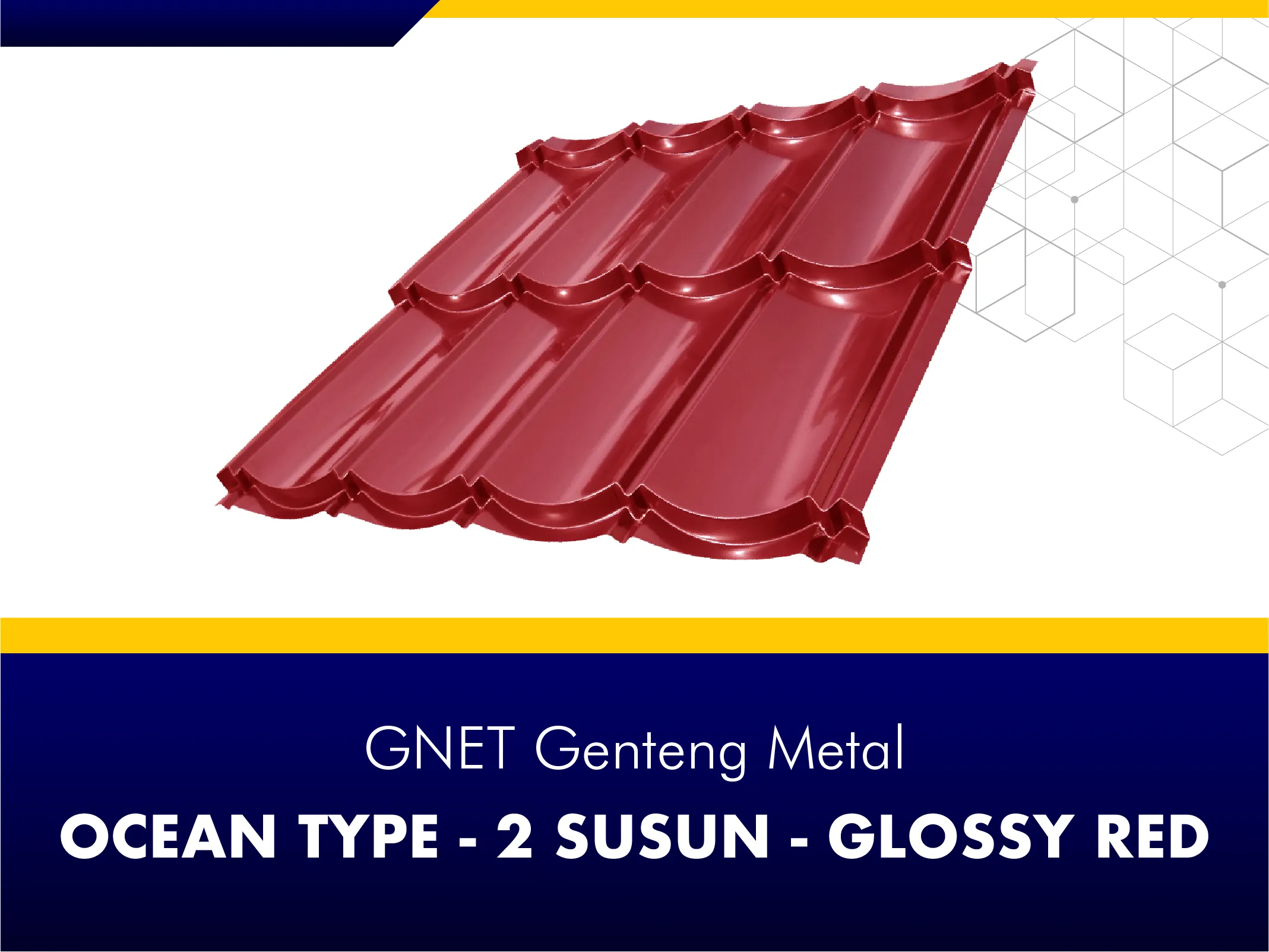 GNET Genteng Metal_GNET GENTENG METAL - OCEAN TYPE MERAH