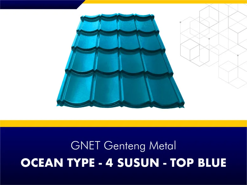 GNET Genteng Metal_GNET GENTENG METAL - OCEAN TYPE 4 SUSUN TOP BLUE