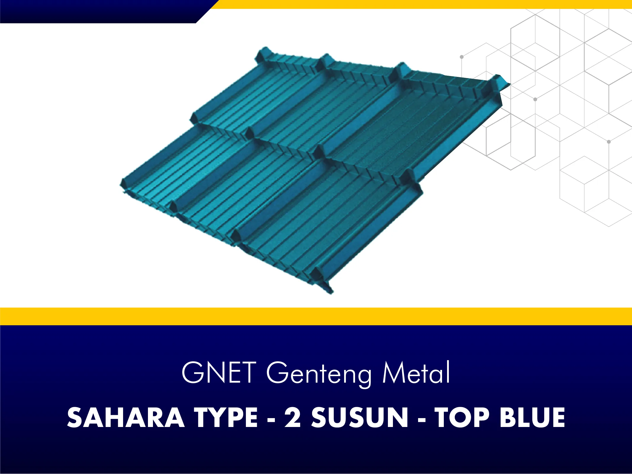 GNET Genteng Metal_GNET GENTENG METAL - SAHARA TYPE TOP BLUE