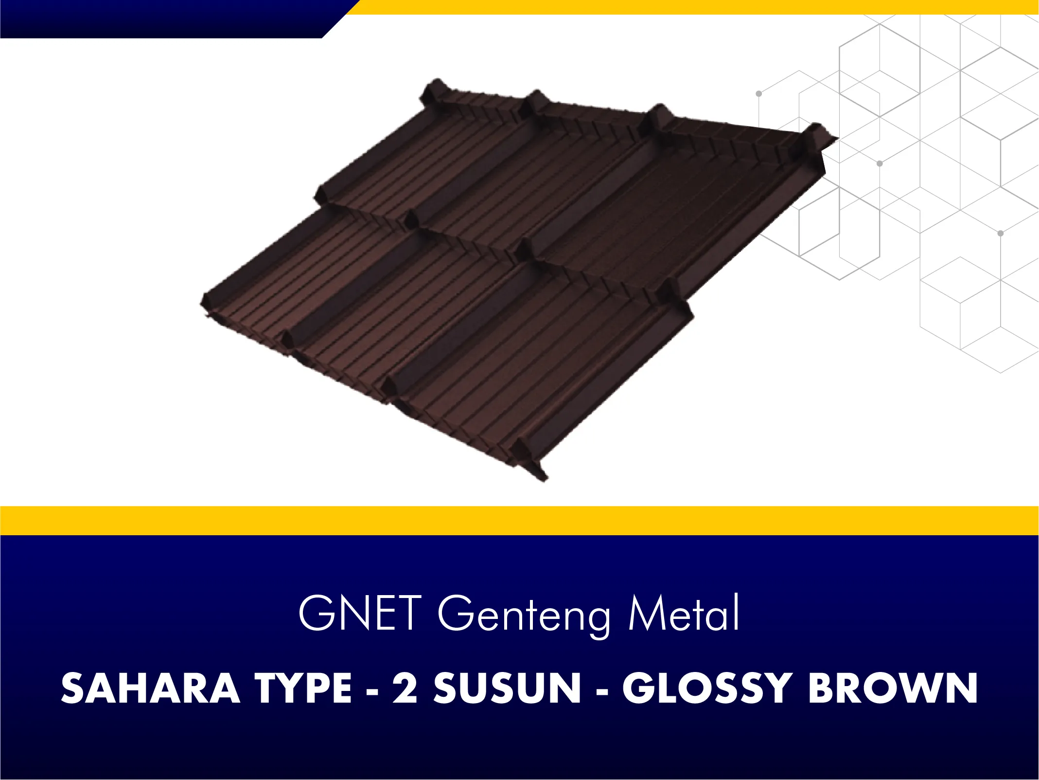 GNET Genteng Metal_GNET GENTENG METAL - SAHARA TYPE COKELAT