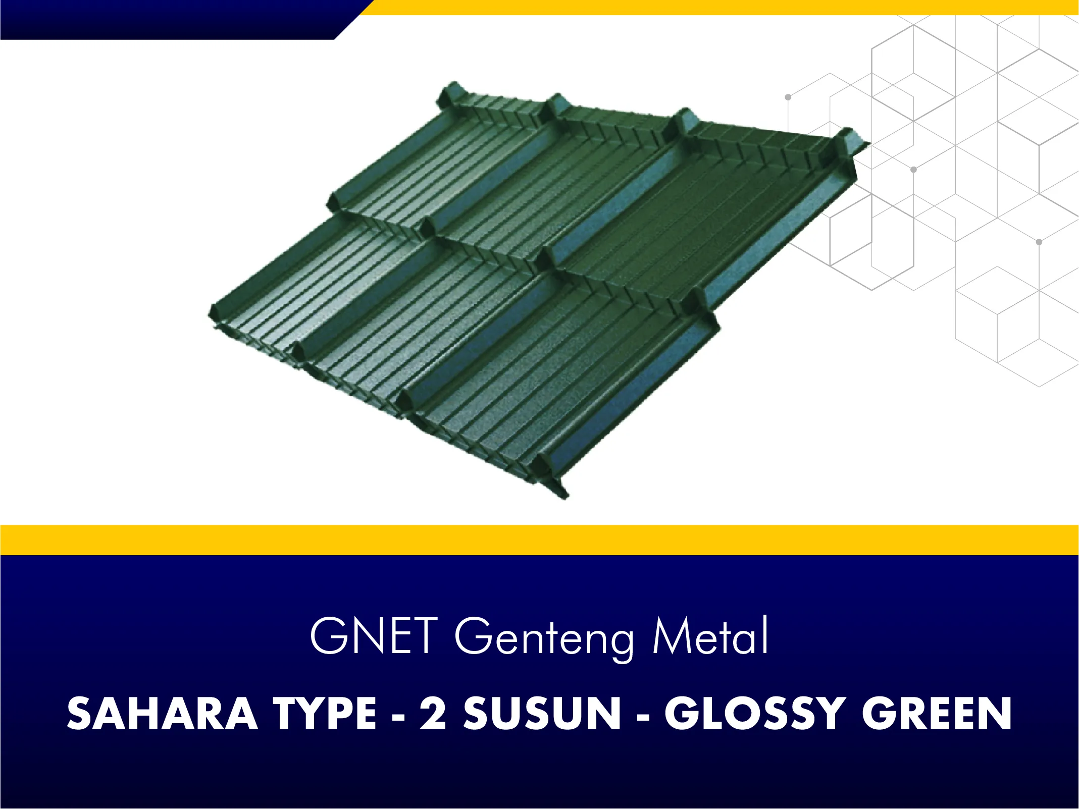 GNET Genteng Metal_GNET GENTENG METAL - SAHARA TYPE GREEN