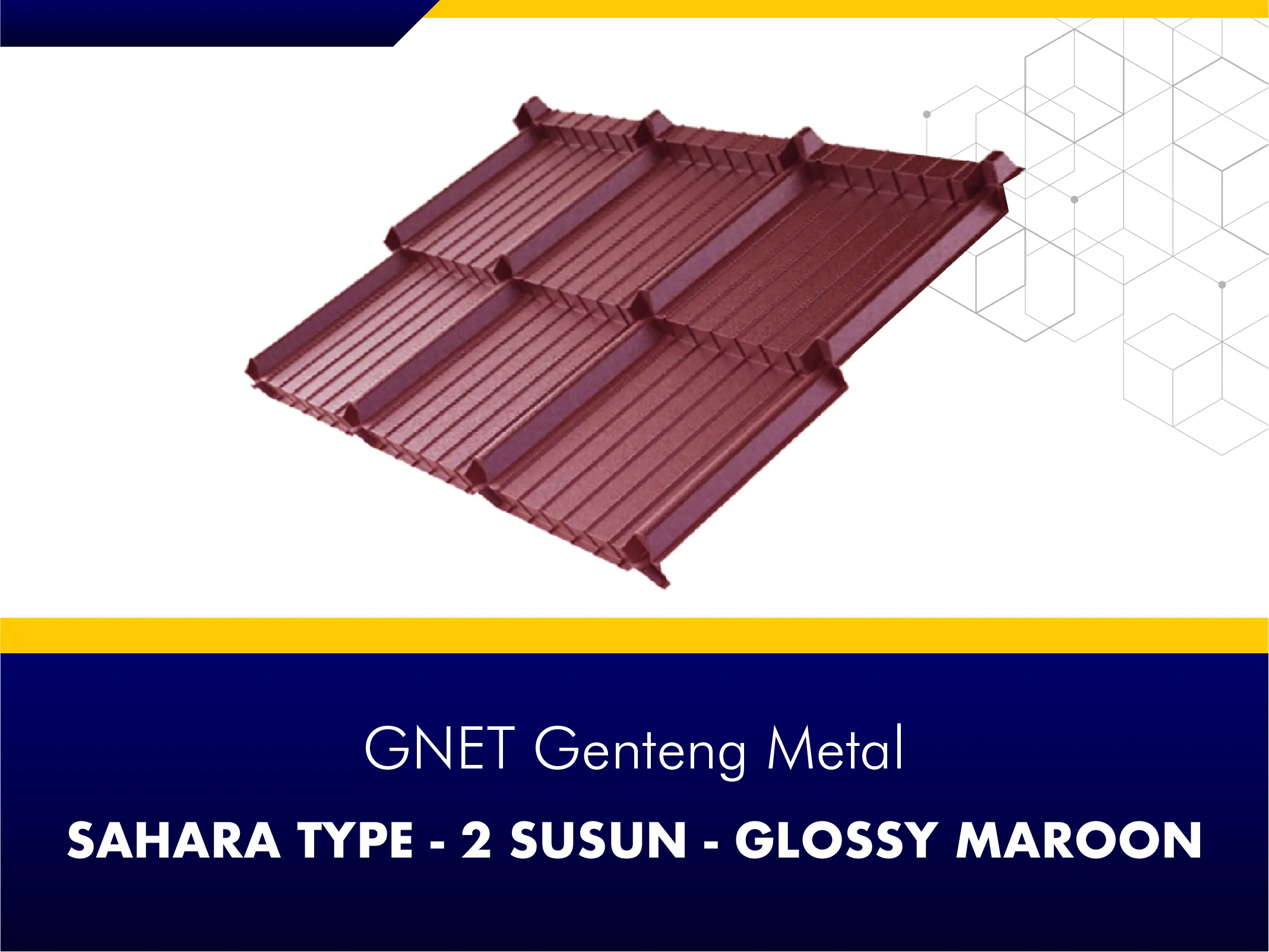 GNET Genteng Metal_GNET GENTENG METAL - SAHARA TYPE MAROON