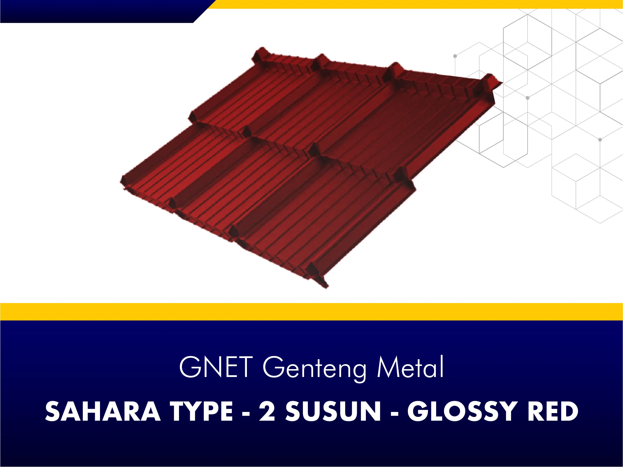 GNET Genteng Metal_GNET GENTENG METAL - SAHARA TYPE MERAH