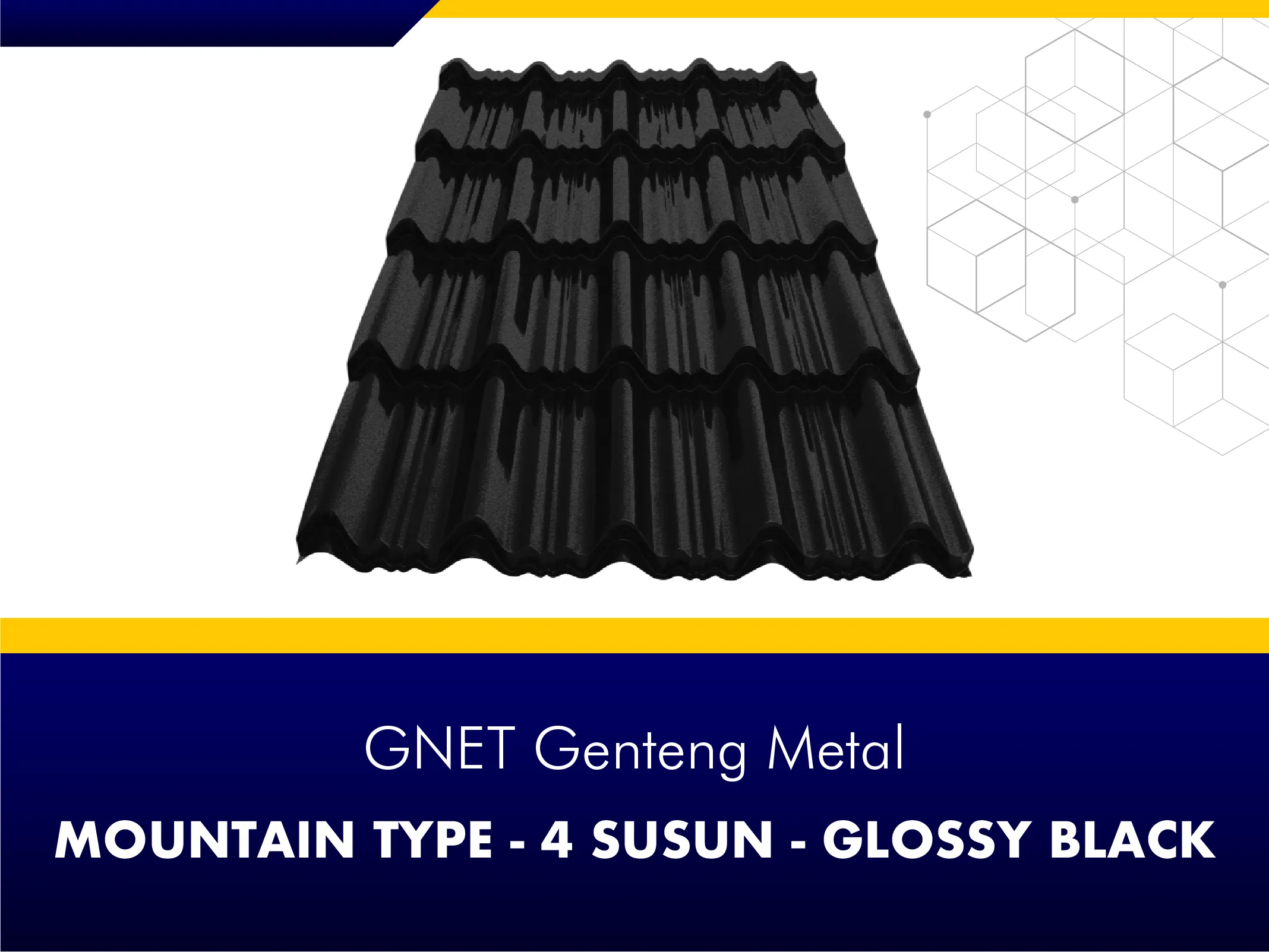 GNET Genteng Metal_GNET GENTENG METAL - MOUNTAIN TYPE 4 BLACK