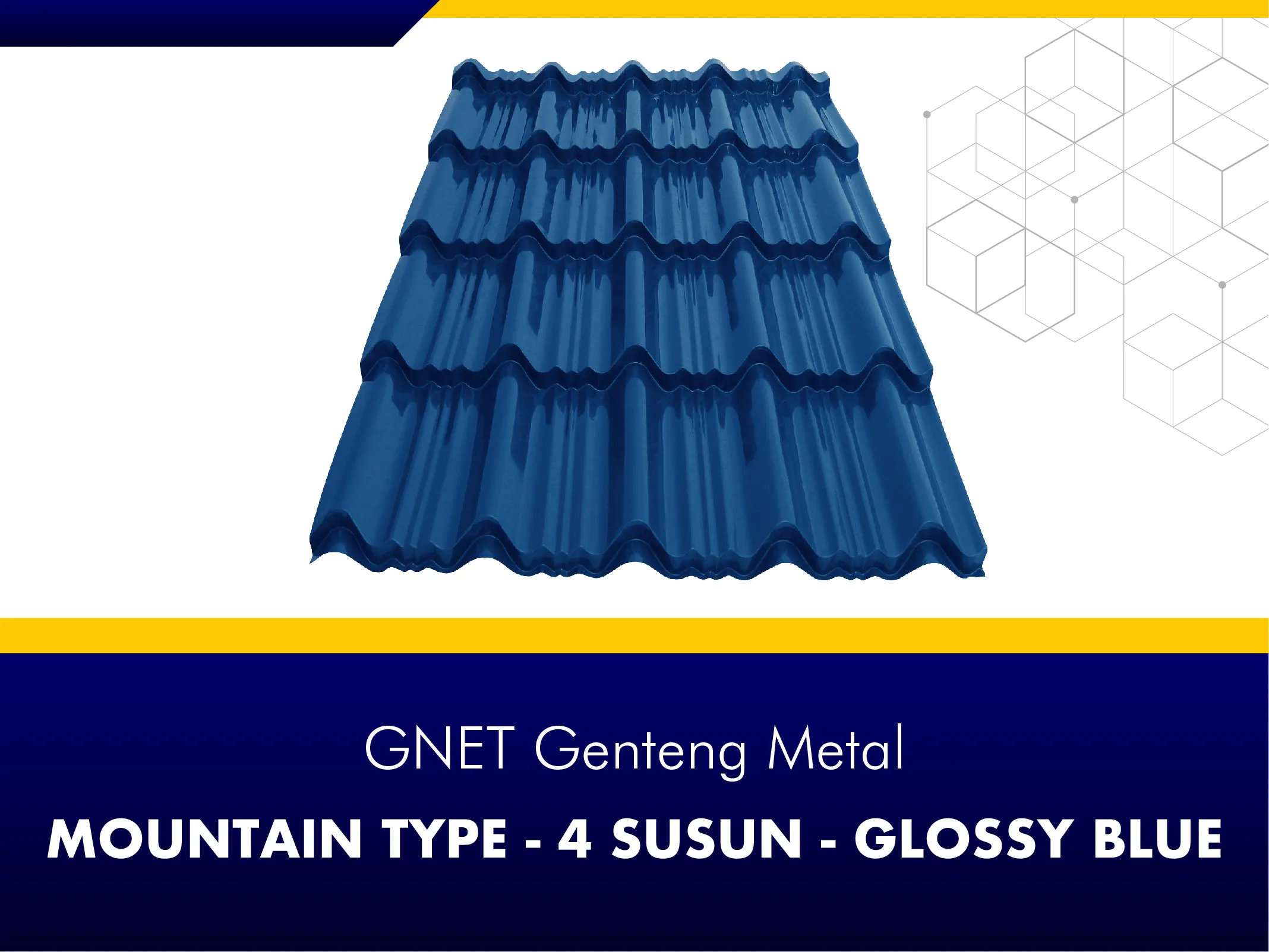 GNET Genteng Metal_GNET GENTENG METAL - MOUNTAIN TYPE 4 SUSUN BLUE