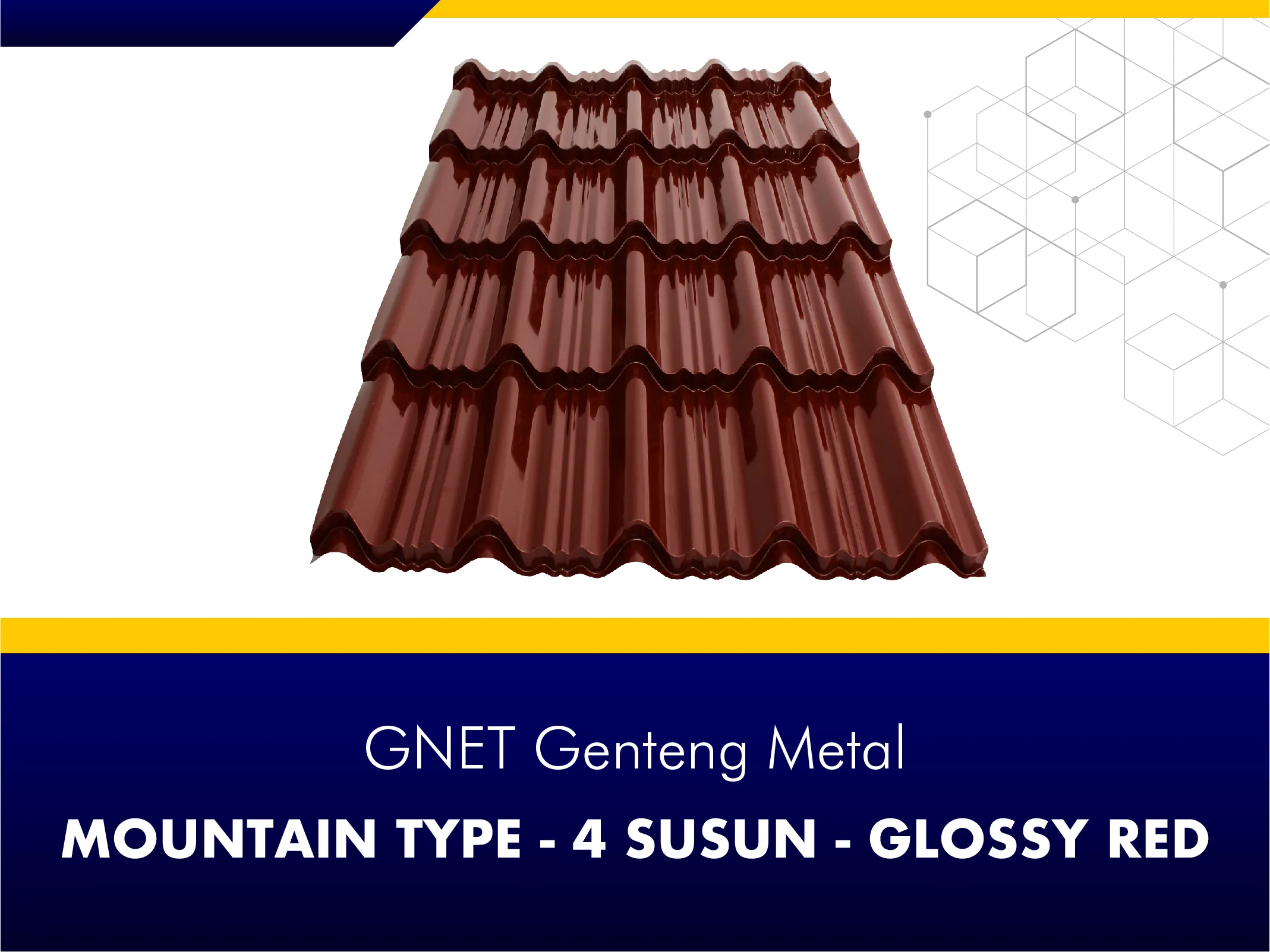 GNET Genteng Metal_GNET GENTENG METAL - MOUNTAIN TYPE 4 SUSUN MERAPI