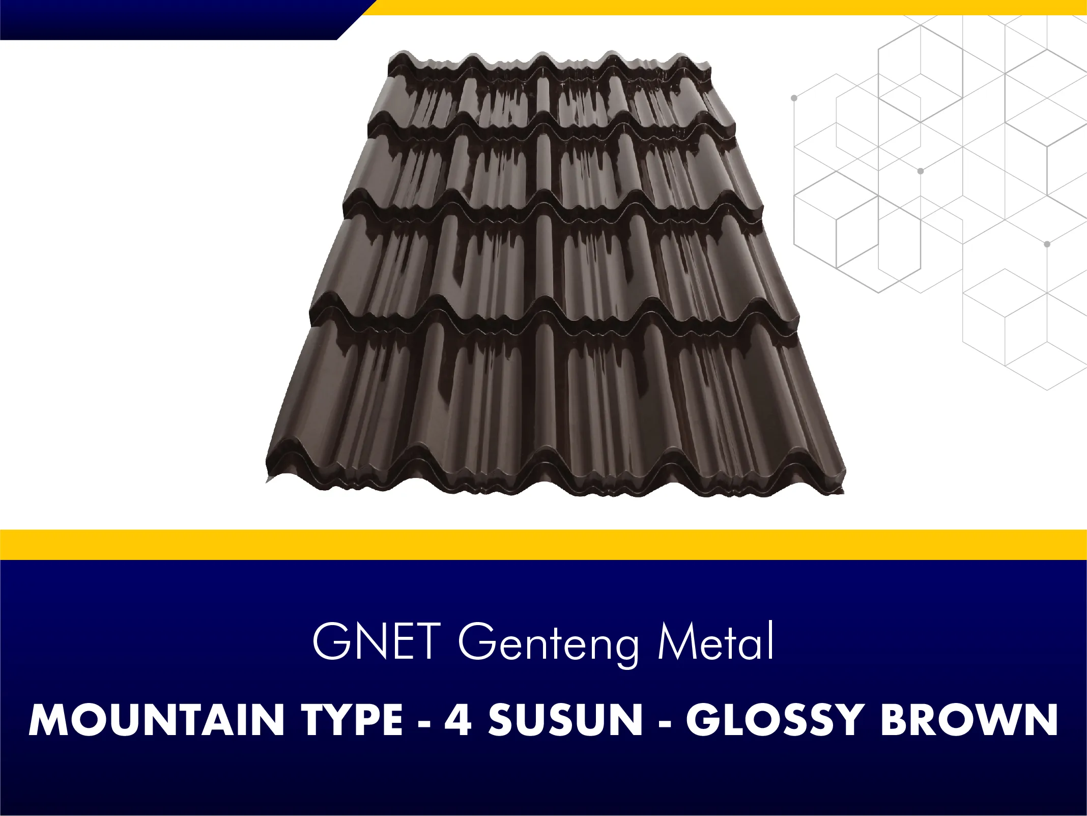 GNET Genteng Metal_GNET GENTENG METAL - MOUNTAIN TYPE 4 COKELAT