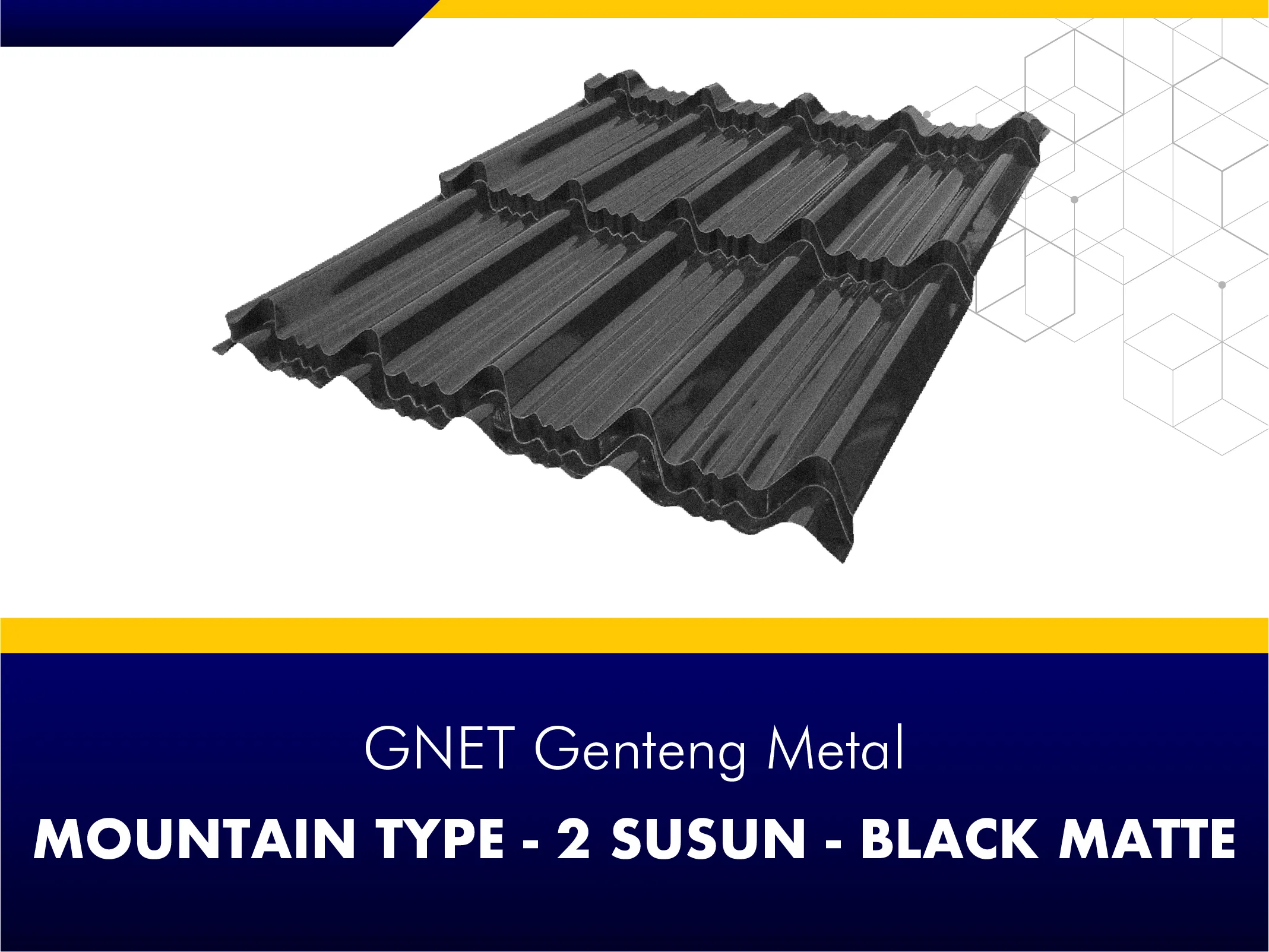 GNET Genteng Metal_GNET GENTENG METAL - MOUNTAIN TYPE BLACK DOFF