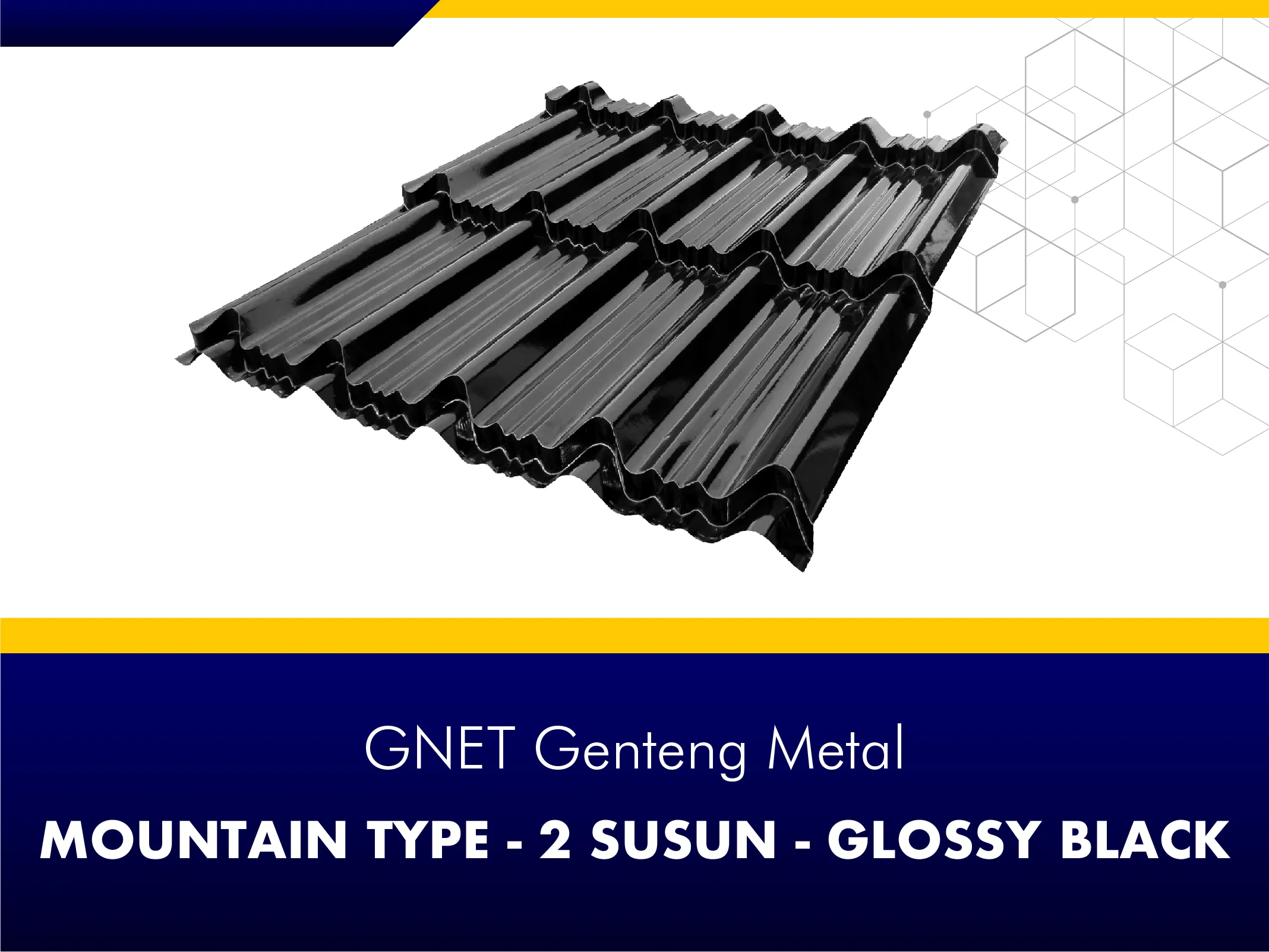 GNET Genteng Metal_GNET GENTENG METAL - MOUNTAIN TYPE BLACK