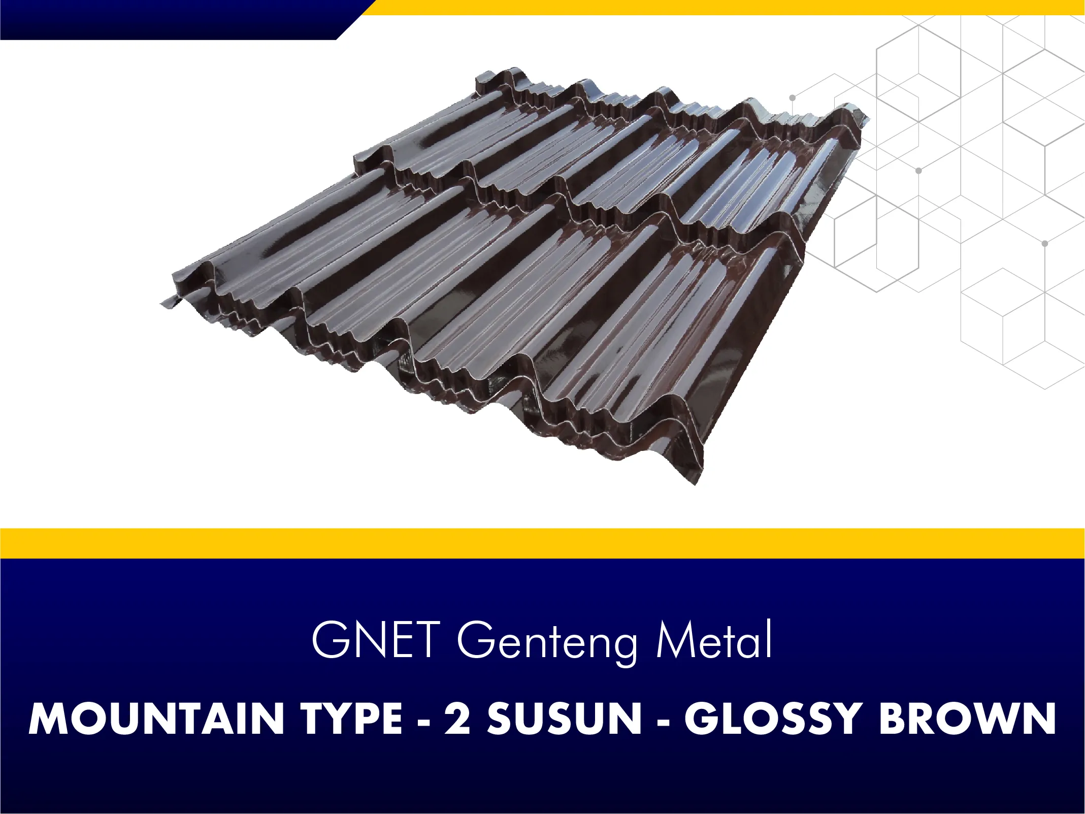 GNET Genteng Metal_GNET GENTENG METAL - MOUNTAIN TYPE COKELAT