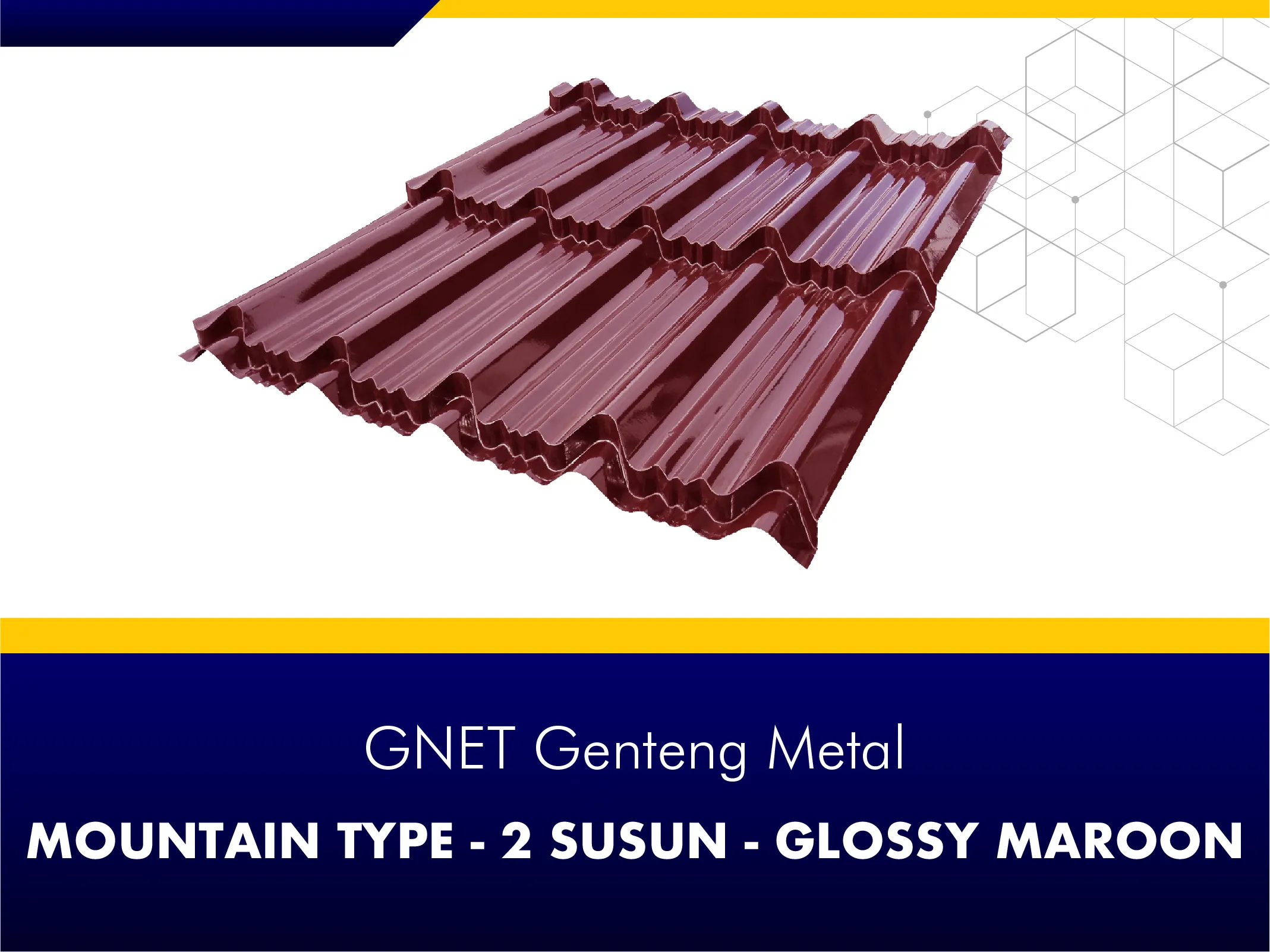 GNET Genteng Metal_GNET GENTENG METAL - MOUNTAIN TYPE MAROON