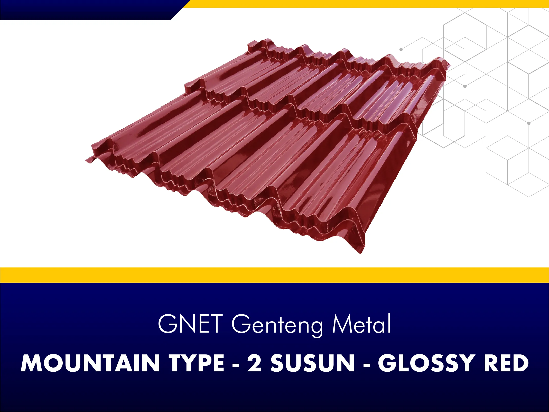 GNET Genteng Metal_GNET GENTENG METAL - MOUNTAIN TYPE MERAH